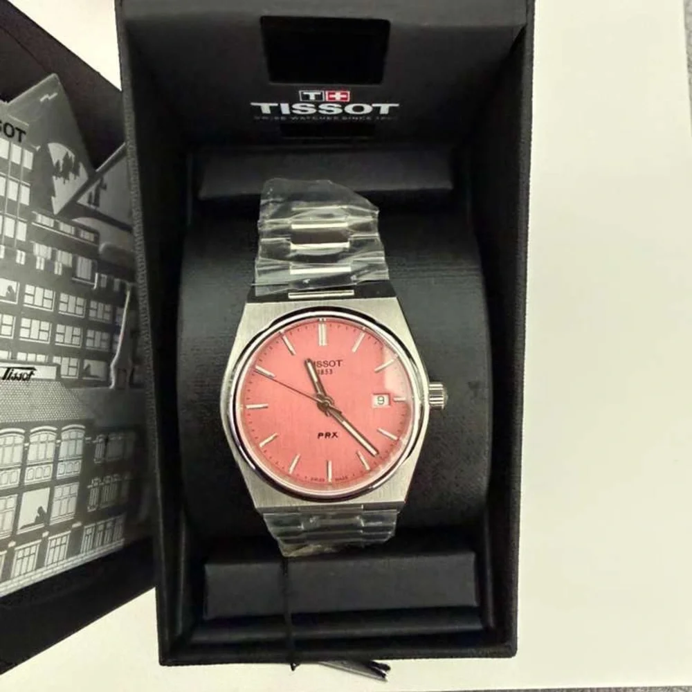 NIB Tissot PRX Stainless Steel Watch with Pink Watch - Picture 6 of 8